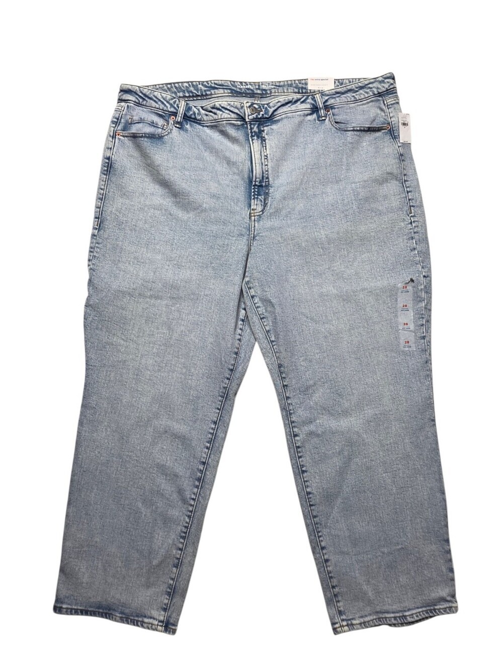 NWT Old Navy O.G. Loose High Rise Light Wash Jeans Womenβs 28 Plus Size